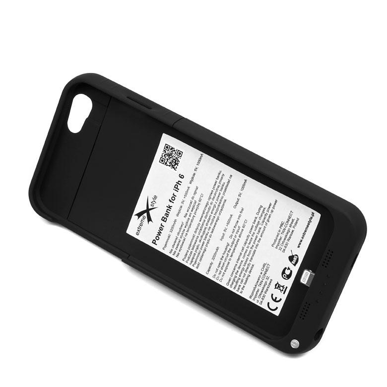 Bateria zewn�trzna 3200mAh czarna APPLE iPhone 6s / 3