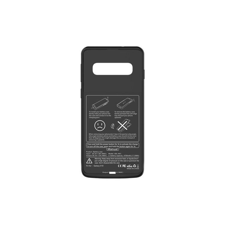 Pokrowiec etui Tech-Protect Battery Pack 4700MAH czarne SAMSUNG Galaxy S10 / 6