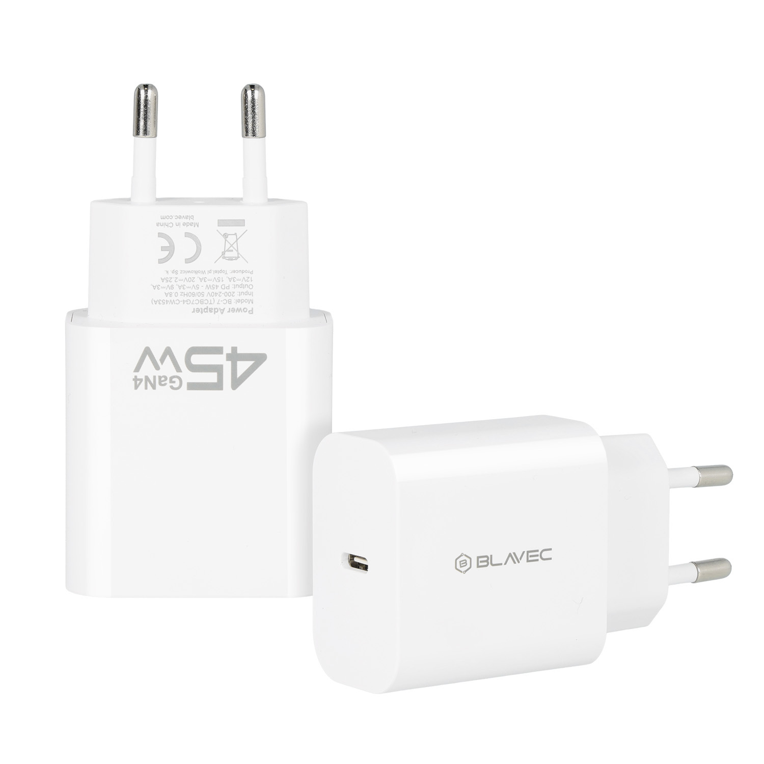 Ładowarka sieciowa Blavec BC-7 GaN4 - Typ C - PD QC 45W 3A kostka biała MOTOROLA One Zoom / 3 Ładowarka sieciowa Blavec BC-7 GaN4 - Typ C - PD QC 45W 3A kostka biała MOTOROLA One Zoom / 3