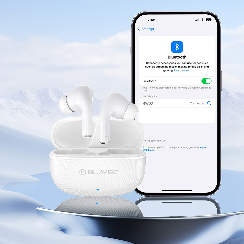 S�uchawki Blavec TWS BW-02 Carbon bia�e Lenovo Tab M10 Plus 10.3 / 6