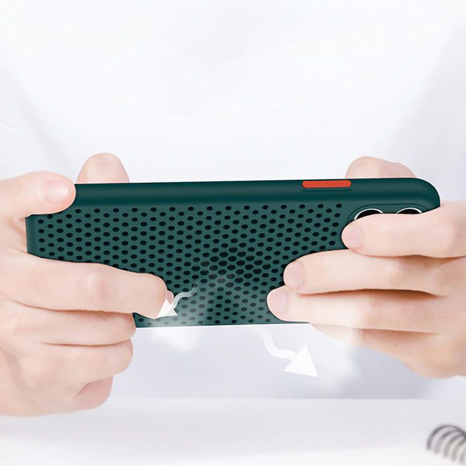Pokrowiec etui silikonowe Breath Case zielone Xiaomi Redmi Note 8T / 4