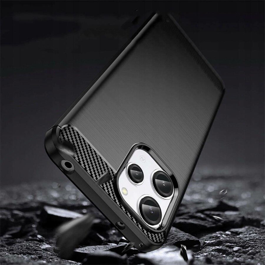 Pokrowiec etui pancerne Karbon Case czarne MOTOROLA Moto G37 / 2 Pokrowiec etui pancerne Karbon Case czarne MOTOROLA Moto G37 / 2