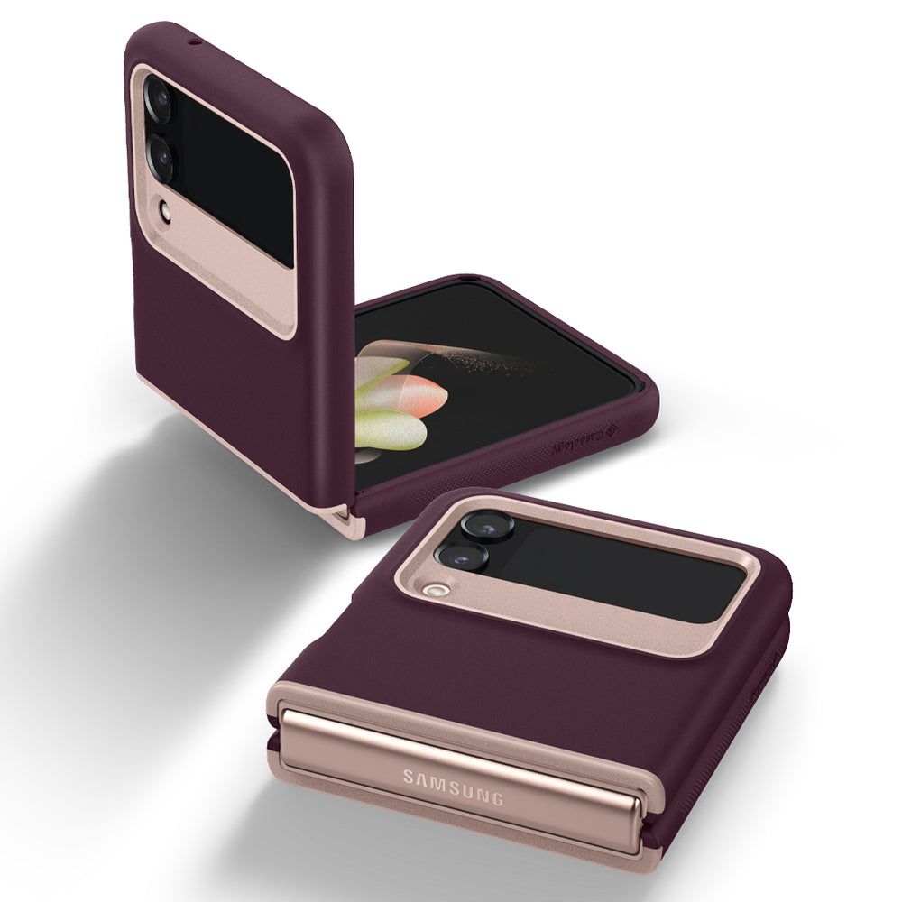 Pokrowiec Caseology Nano Pop Burgundy bean SAMSUNG Galaxy Z Flip 4 / 10