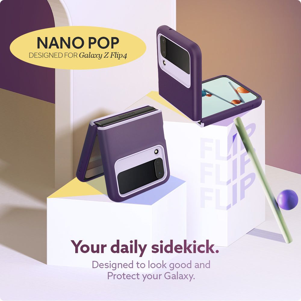 Pokrowiec Caseology Nano Pop Light fioletowe SAMSUNG Galaxy Z Flip 4 / 11