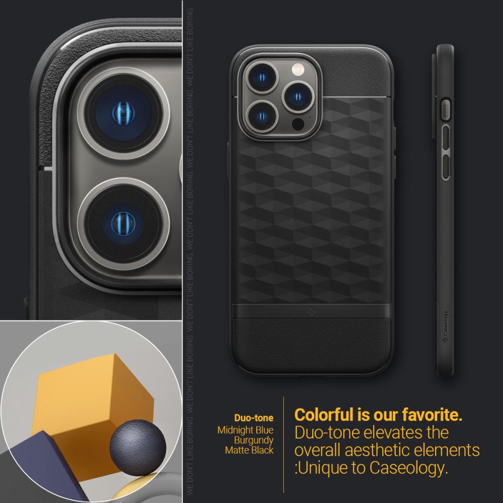 Pokrowiec Caseology Parallax Mag Magsafe czarne APPLE iPhone 14 Pro Max / 10