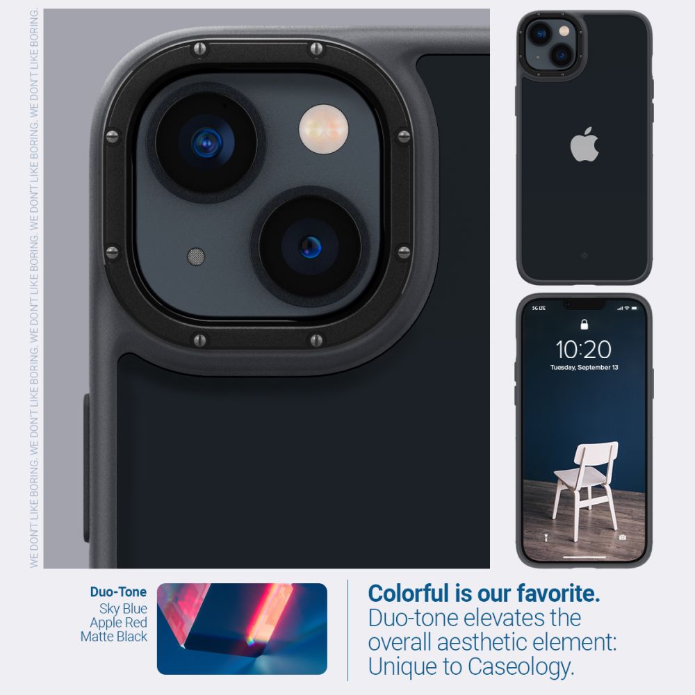 Pokrowiec Caseology Skyfall czarne APPLE iPhone 14 Plus / 9