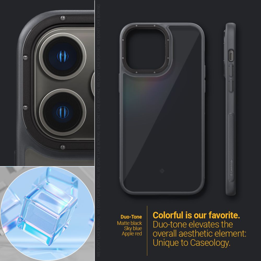 Pokrowiec Caseology Skyfall czarne APPLE iPhone 14 Pro / 9