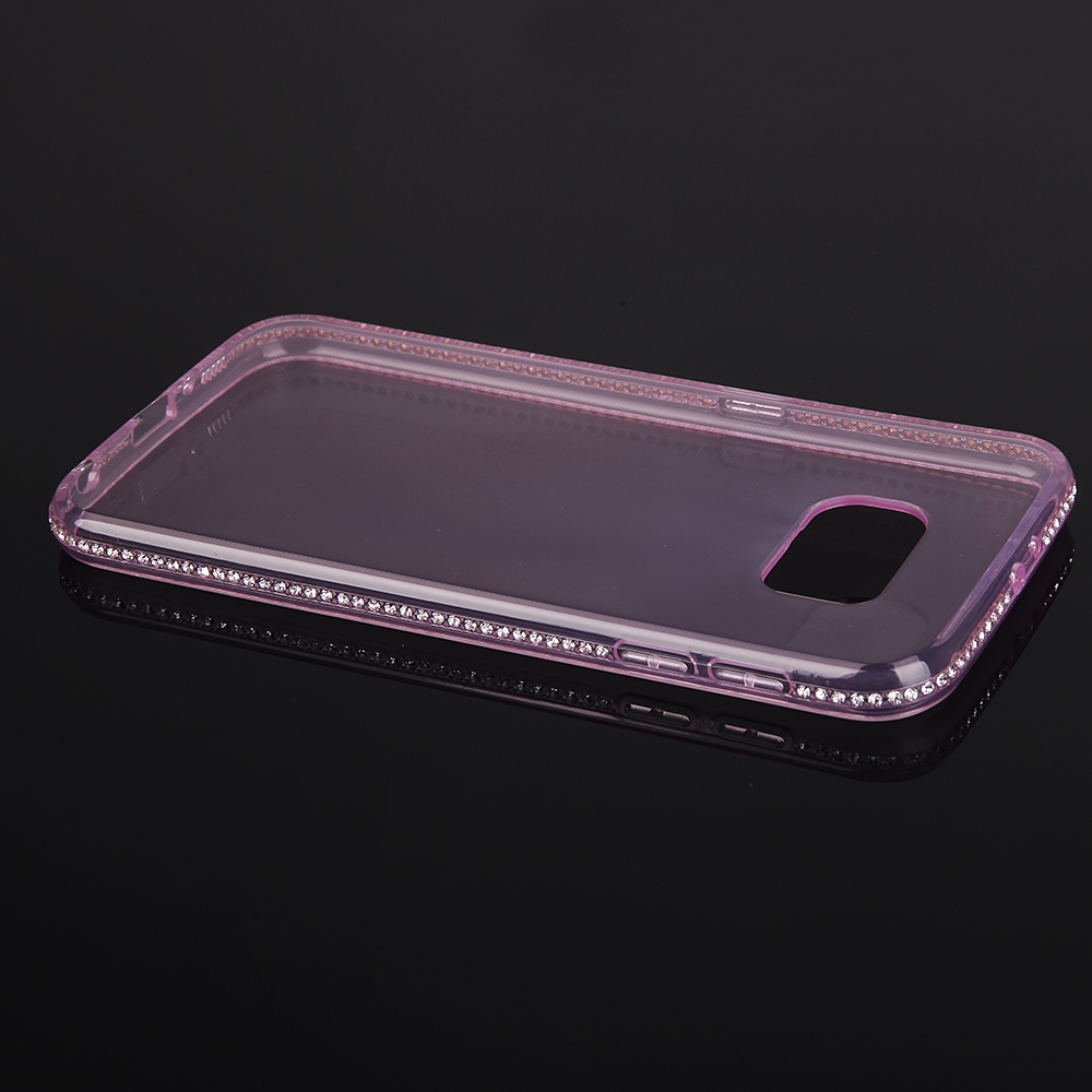 Pokrowiec etui silikonowe Crystal Diamond rowy SAMSUNG Galaxy S7