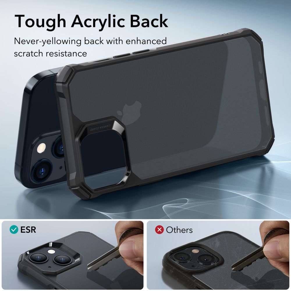 Pokrowiec Esr Air Armor Frosted czarne APPLE iPhone 15 / 5
