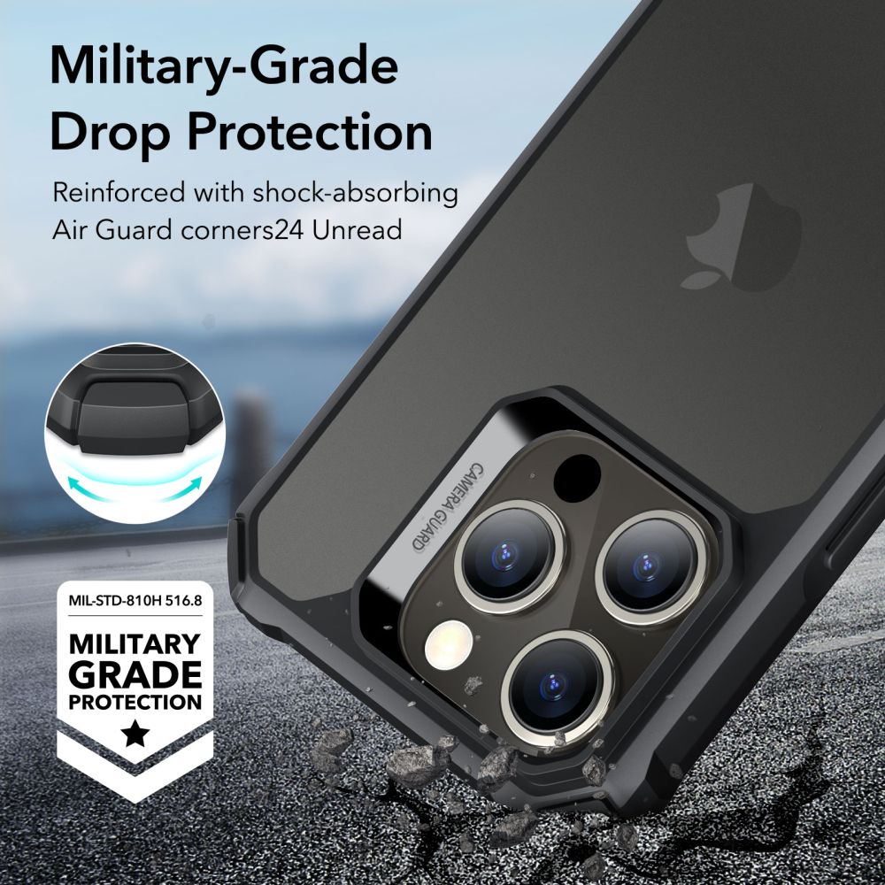 Pokrowiec Esr Air Armor Frosted czarne APPLE iPhone 15 Pro / 3