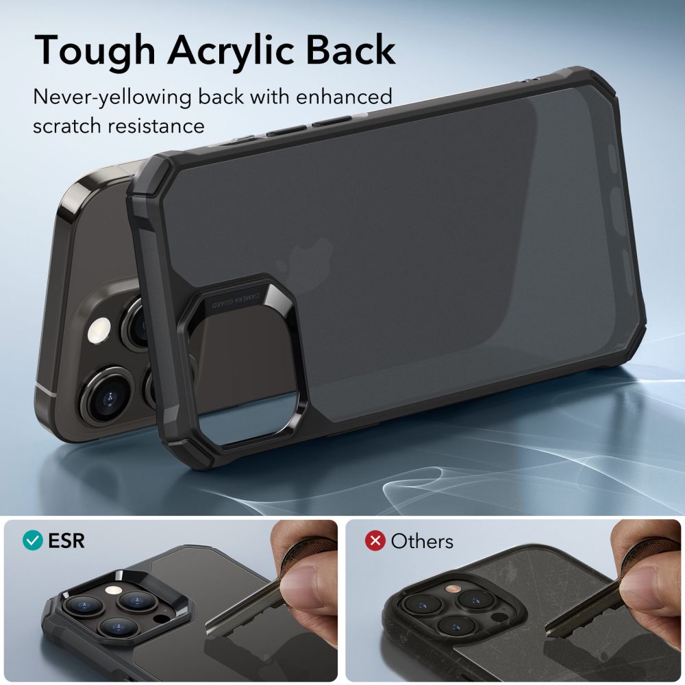 Pokrowiec Esr Air Armor Frosted czarne APPLE iPhone 15 Pro / 5