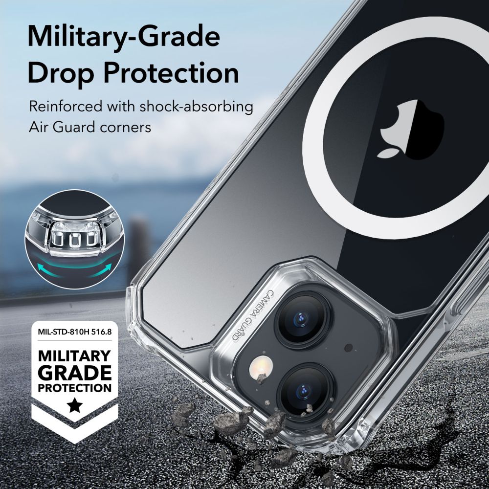 Pokrowiec Esr Air Armor Halolock Magsafe przeroczyste APPLE iPhone 15 / 4
