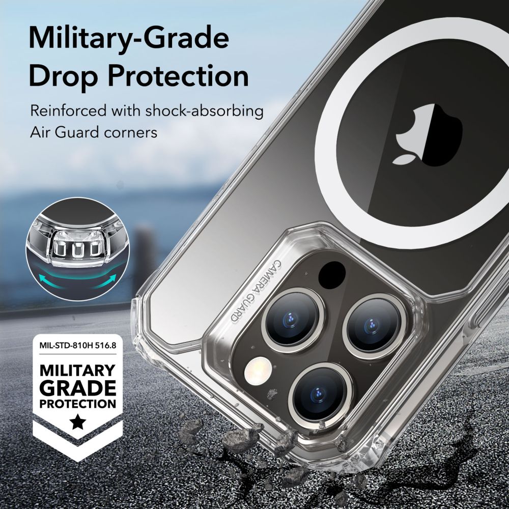 Pokrowiec Esr Air Armor Halolock Magsafe przeroczyste APPLE iPhone 15 Pro / 4