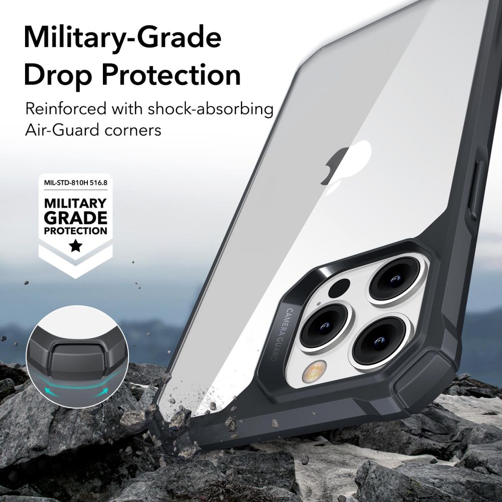 Pokrowiec Esr Air Armor przeroczyste/czarne APPLE iPhone 14 Pro / 2