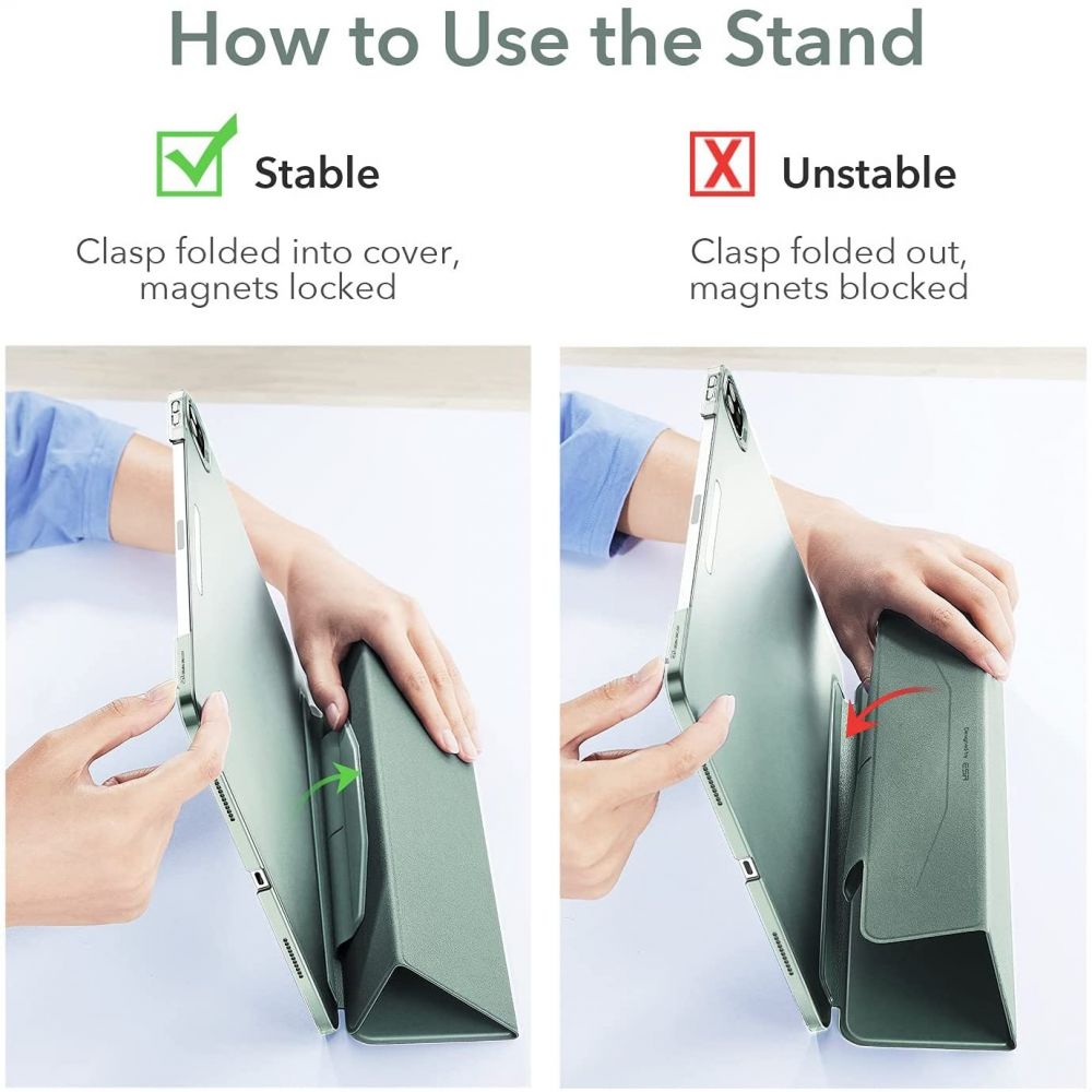 Pokrowiec Esr Ascend Trifold zielone APPLE iPad Pro 12.9cala / 3 Pokrowiec Esr Ascend Trifold zielone APPLE iPad Pro 12.9cala / 3