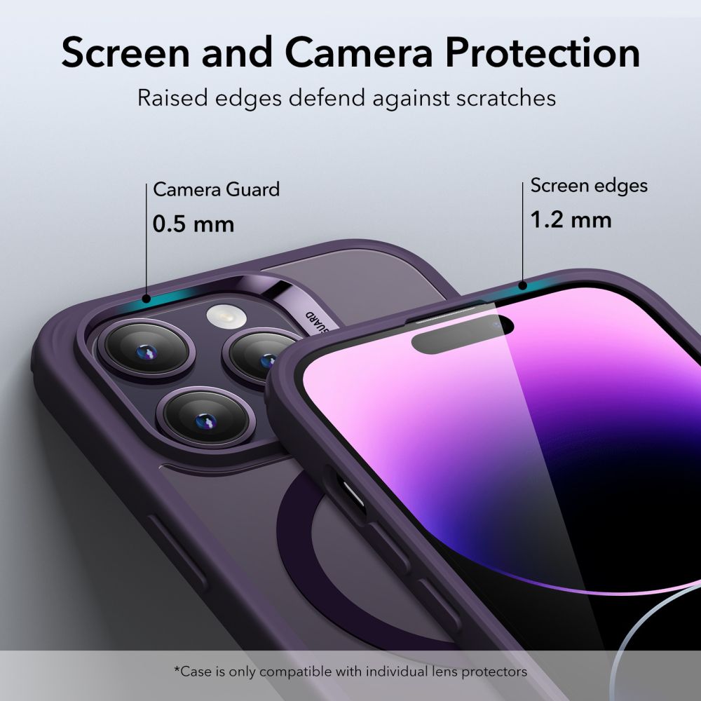 Pokrowiec Esr Ch Halolock Magsafe przeroczyste/purple APPLE iPhone 14 Pro / 6