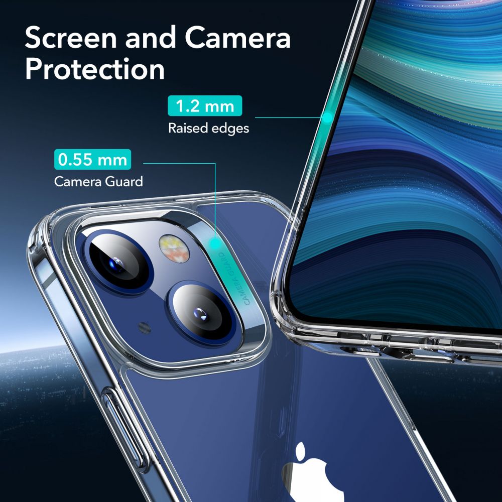 Pokrowiec Esr Classic Hybrid & Screen Shield przeroczyste APPLE iPhone 13 / 5