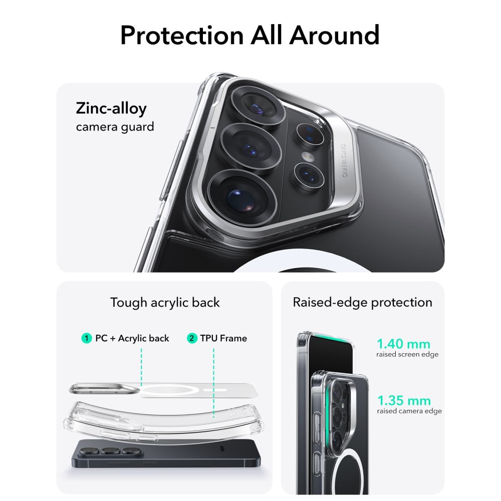 Pokrowiec Esr Classic Hybrid Kickstand Magsafe prze�roczyste SAMSUNG Galaxy S26 Ultra / 4