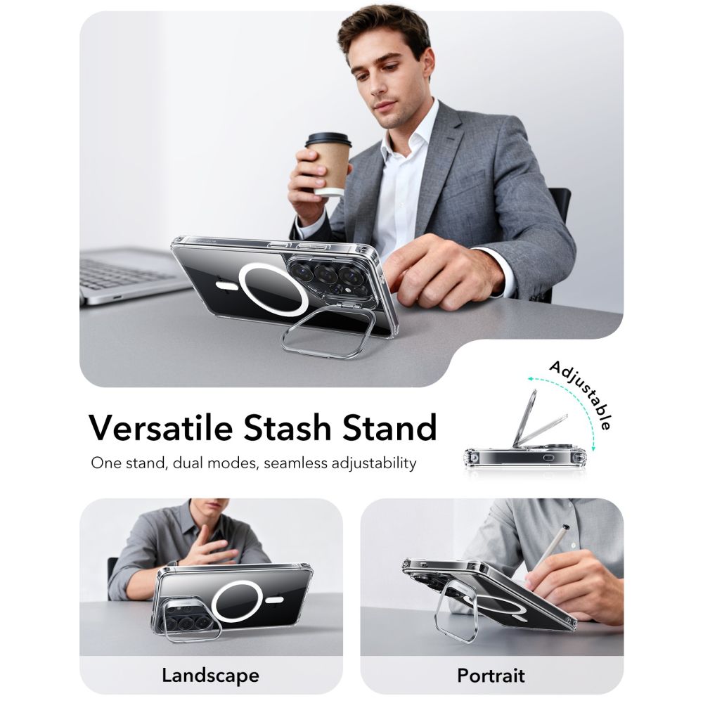 Pokrowiec Esr Classic Hybrid Kickstand Magsafe prze�roczyste SAMSUNG Galaxy S26 Ultra / 5