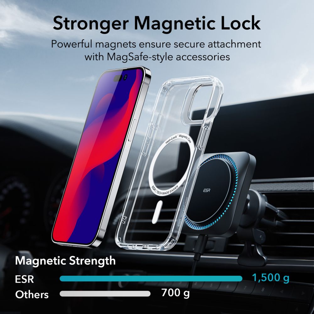 Pokrowiec Esr Classic Kickstand Halolock Magsafe przeroczyste APPLE iPhone 15 Pro Max / 2