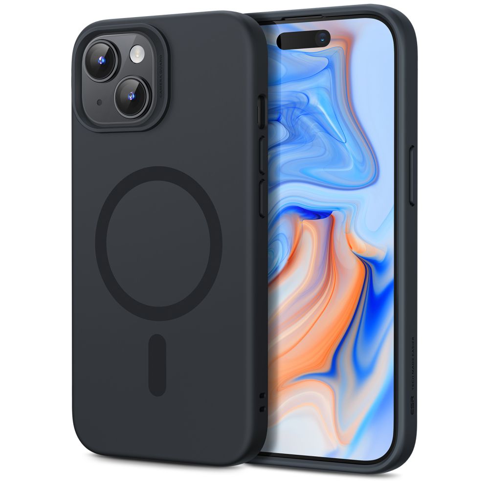 Pokrowiec Esr Cloud Halolock Magsafe czarne APPLE iPhone 15 Plus