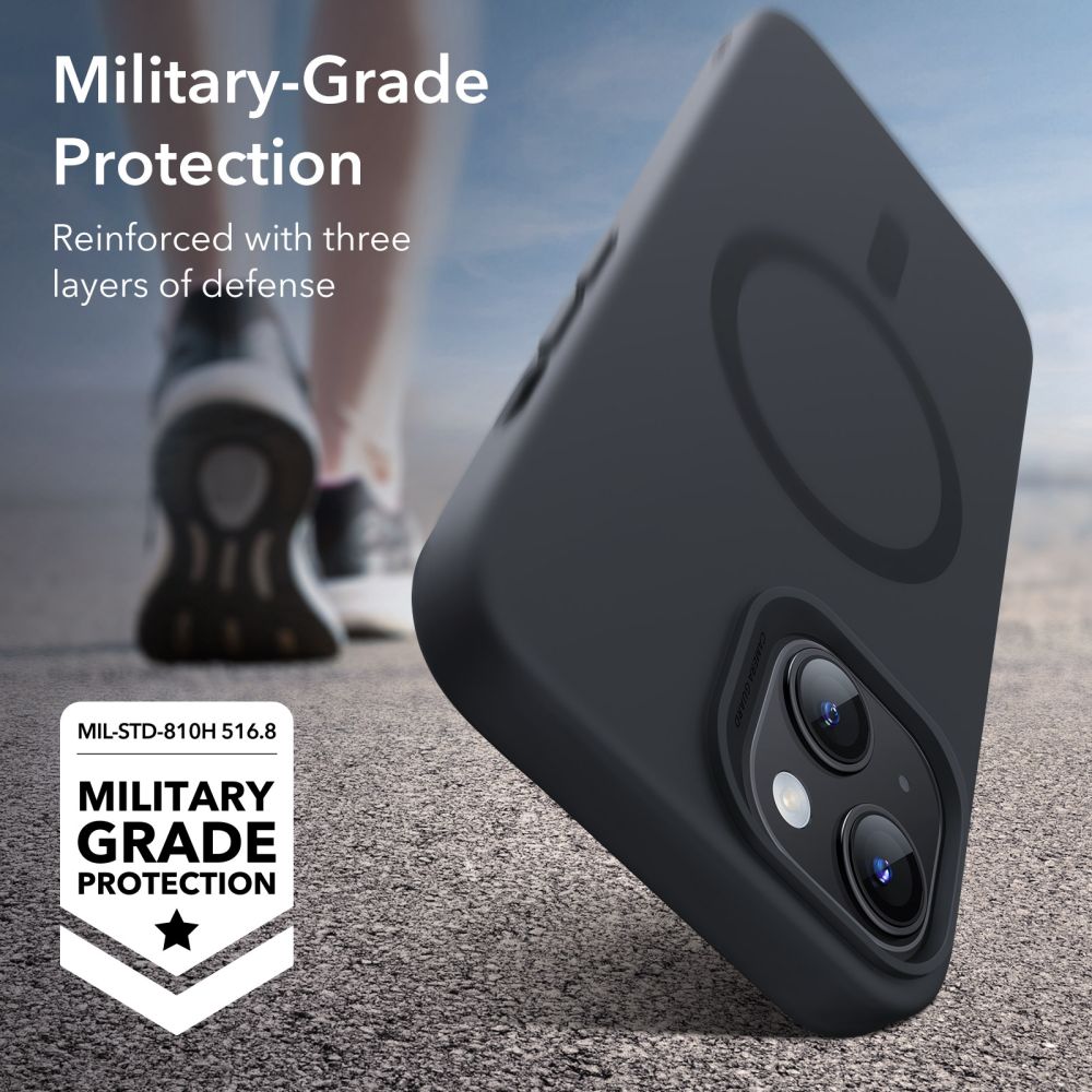 Pokrowiec Esr Cloud Halolock Magsafe czarne APPLE iPhone 15 Plus / 6