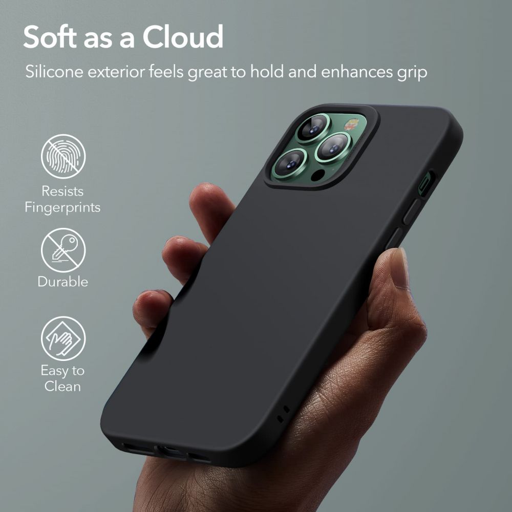Pokrowiec Esr Cloud Magsafe czarne APPLE iPhone 13 Pro Max / 7