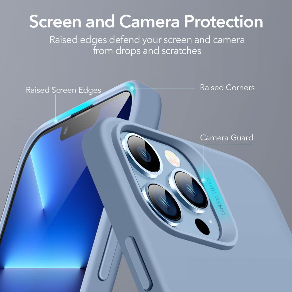 Pokrowiec Esr Cloud Soft niebieskie APPLE iPhone 13 Pro / 7