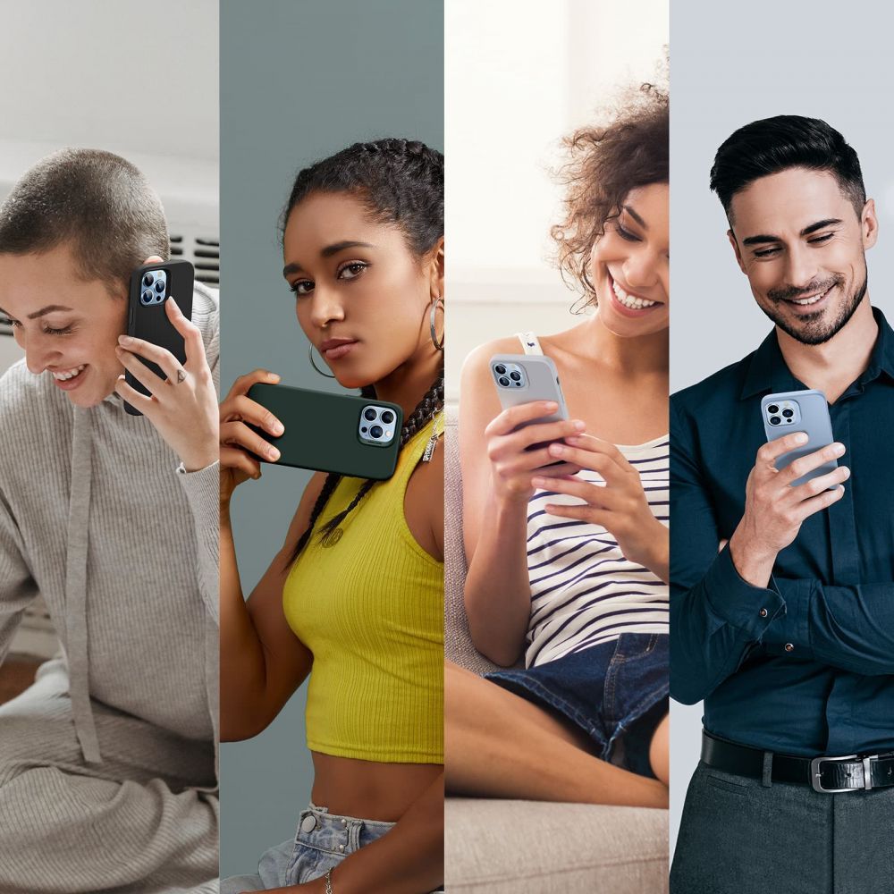 Pokrowiec Esr Cloud Soft niebieskie APPLE iPhone 13 Pro Max / 10