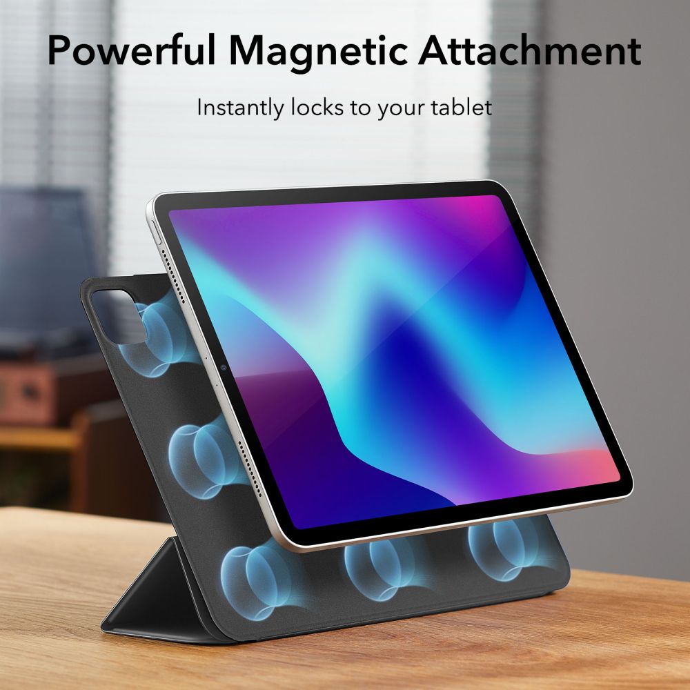 Pokrowiec Esr Rebound Magnetic 2020 / 2021 / 2022 Rugged czarne APPLE iPad Pro 12.9cala / 2