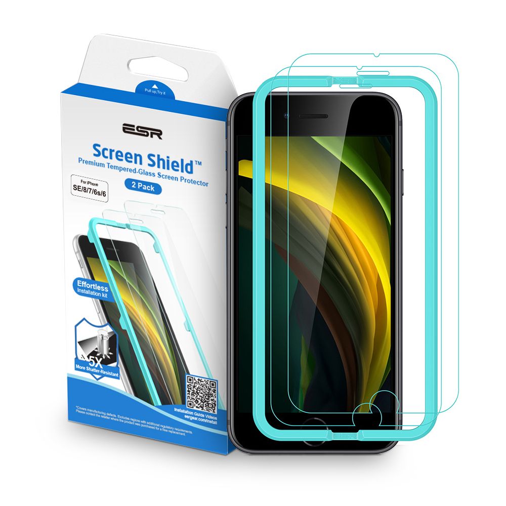 Szko hartowane Esr Screen Shield 2-pack Przeroczyste APPLE iPhone 7