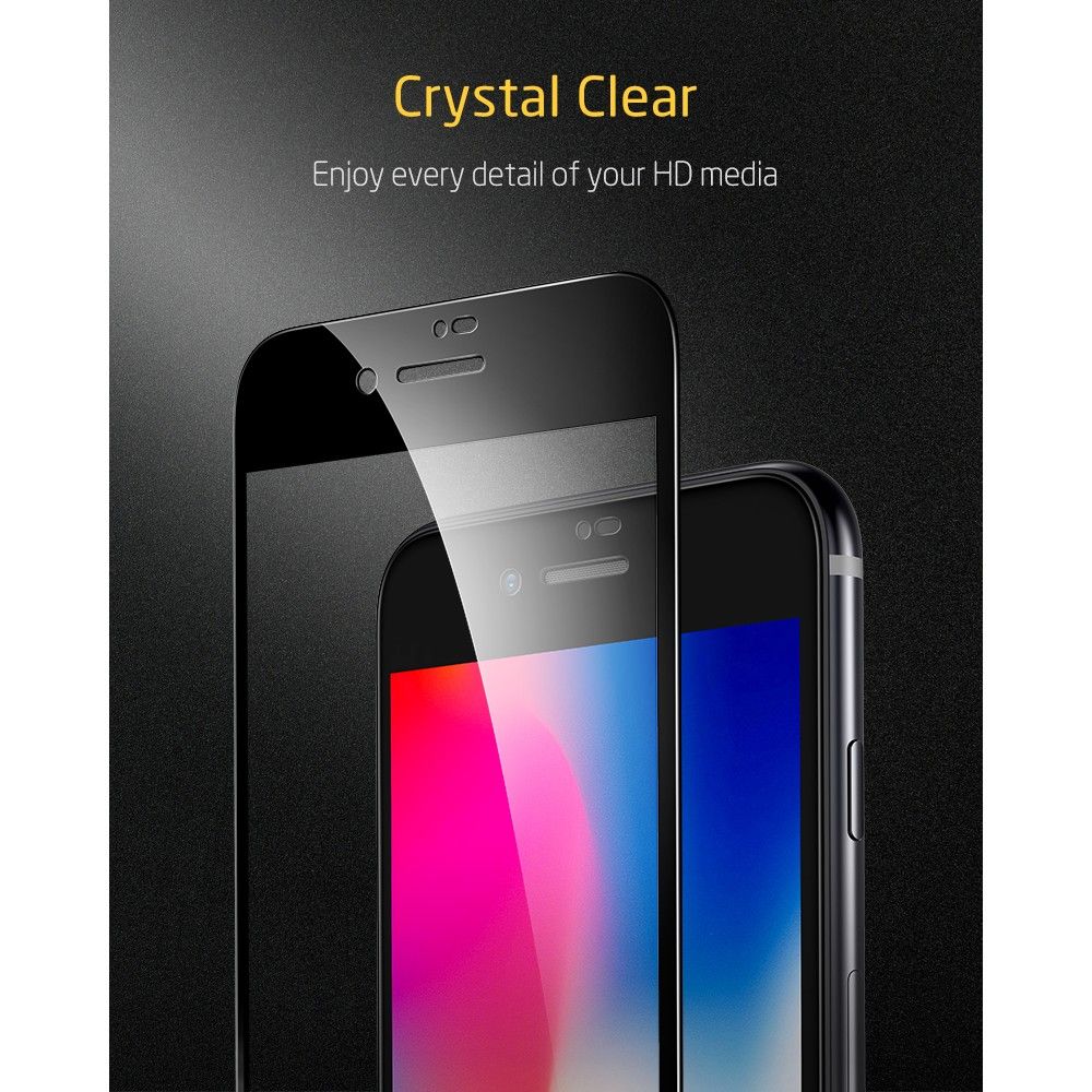 Szko hartowane Esr Screen Shield 3d Czarne APPLE iPhone 7 / 7