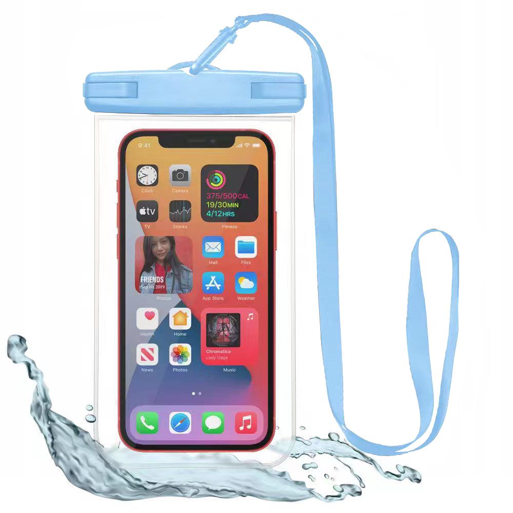 Pokrowiec wodoodporne etui TECH-PROTECT Universal Waterproof niebieskie HTC U12+