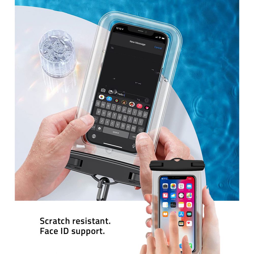 Pokrowiec wodoodporne etui TECH-PROTECT Universal Waterproof przeroczyste APPLE iPad 7 10.2 / 2