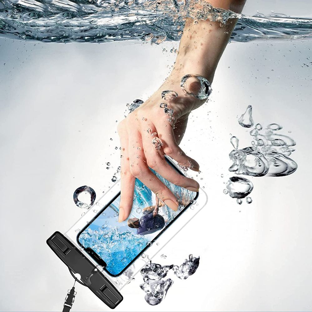 Pokrowiec wodoodporne etui TECH-PROTECT Universal Waterproof przeroczyste HTC Desire 830 / 4