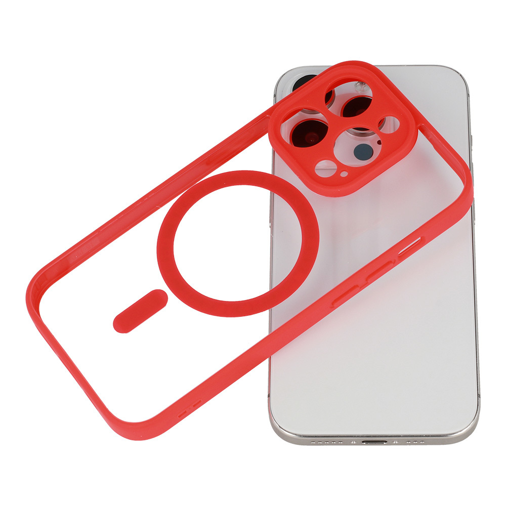 Pokrowiec etui Acrylic Color Magsafe Case czerwone APPLE iPhone 12 Pro Max / 4 Pokrowiec etui Acrylic Color Magsafe Case czerwone APPLE iPhone 12 Pro Max / 4