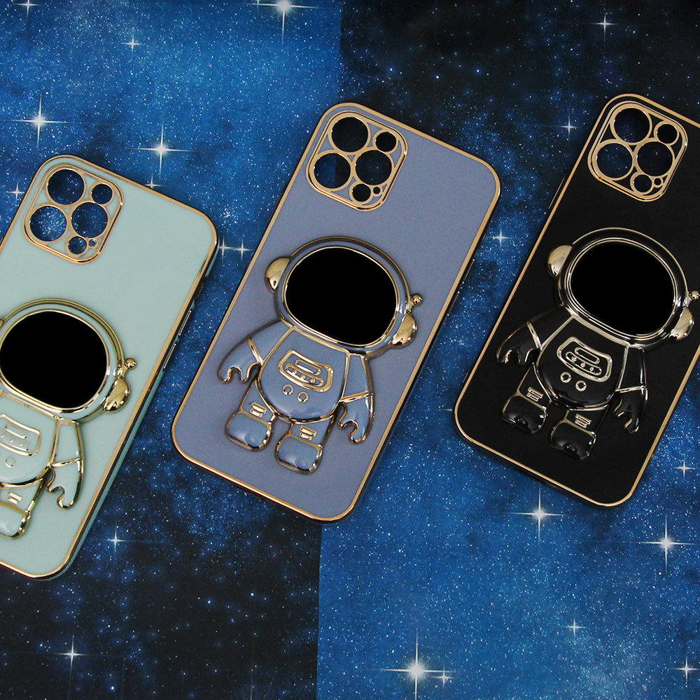 Pokrowiec etui Astronaut z funkcj podstawki czarne SAMSUNG Galaxy A05s / 12