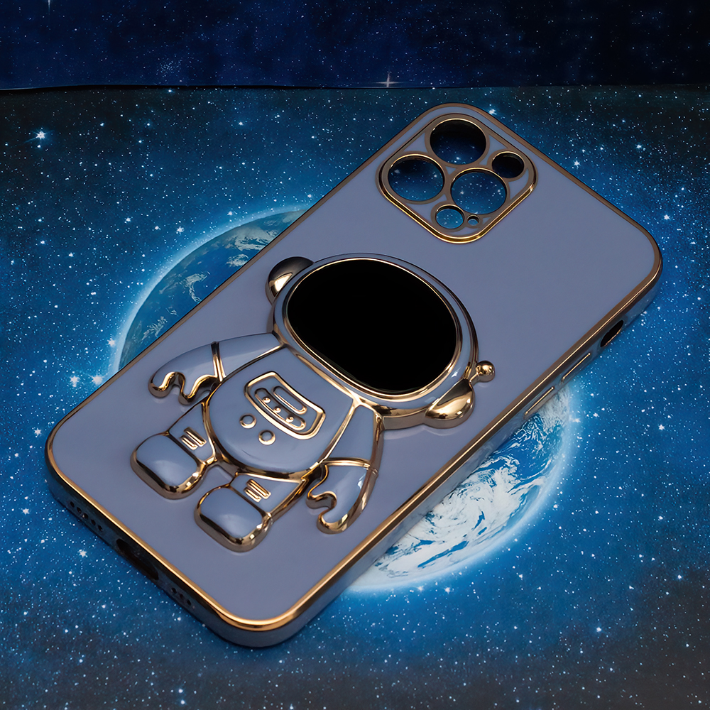 Pokrowiec etui Astronaut z funkcj podstawki niebieskie APPLE iPhone 11 / 7