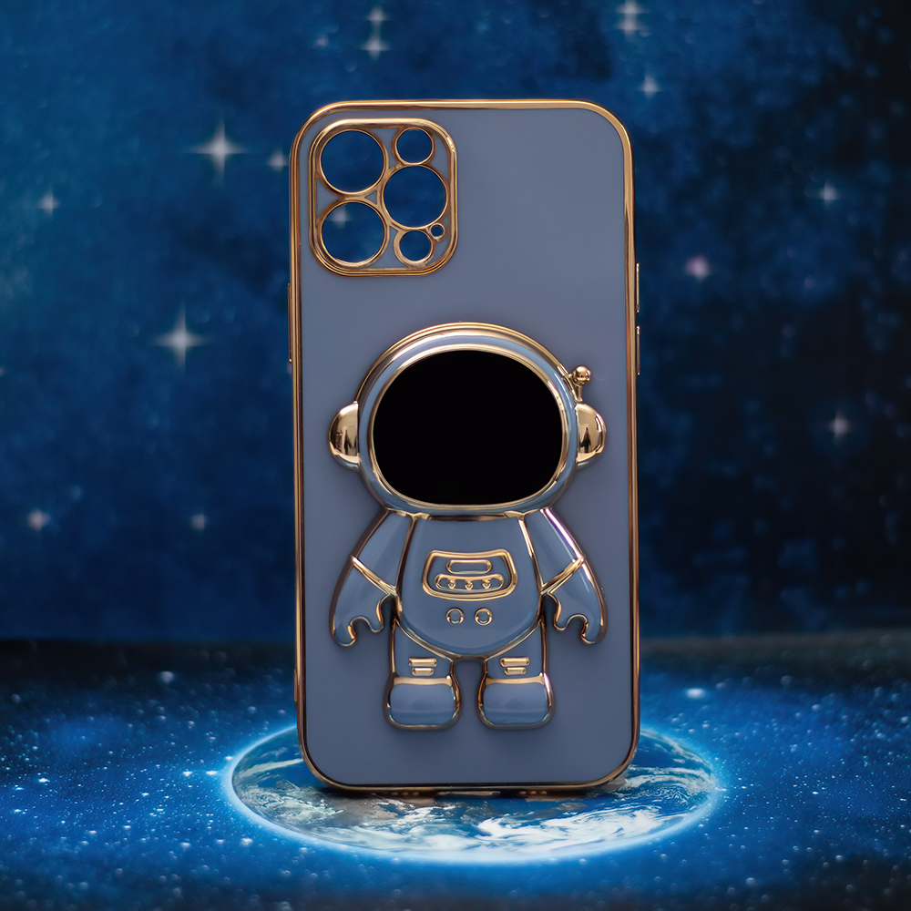 Pokrowiec etui Astronaut z funkcj podstawki niebieskie APPLE iPhone 14 / 6