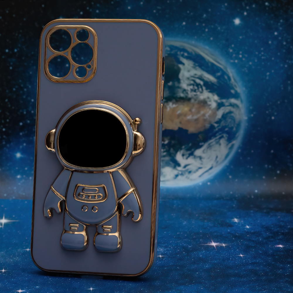 Pokrowiec etui Astronaut z funkcj podstawki niebieskie APPLE iPhone 14 / 8