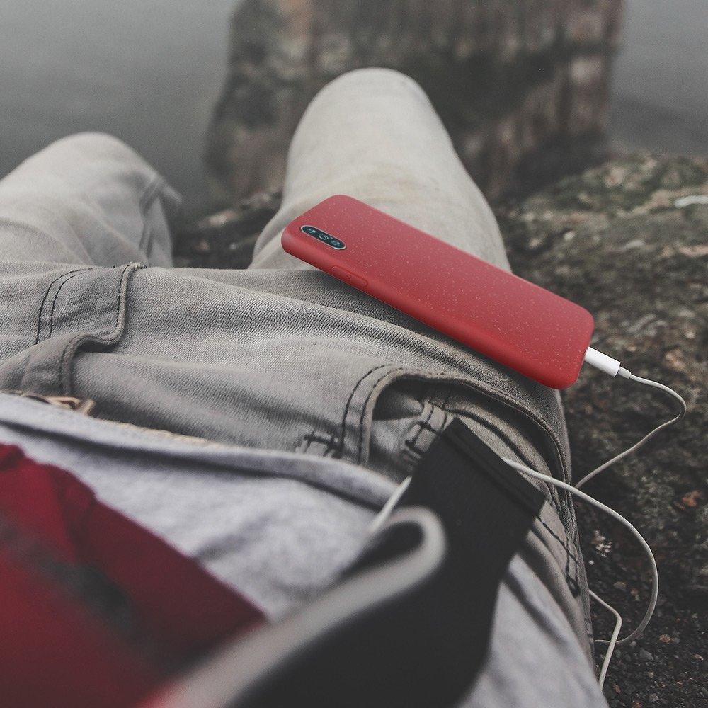 Pokrowiec etui BIO Zero Waste Case czerwone Xiaomi Redmi Note 8 Pro / 3