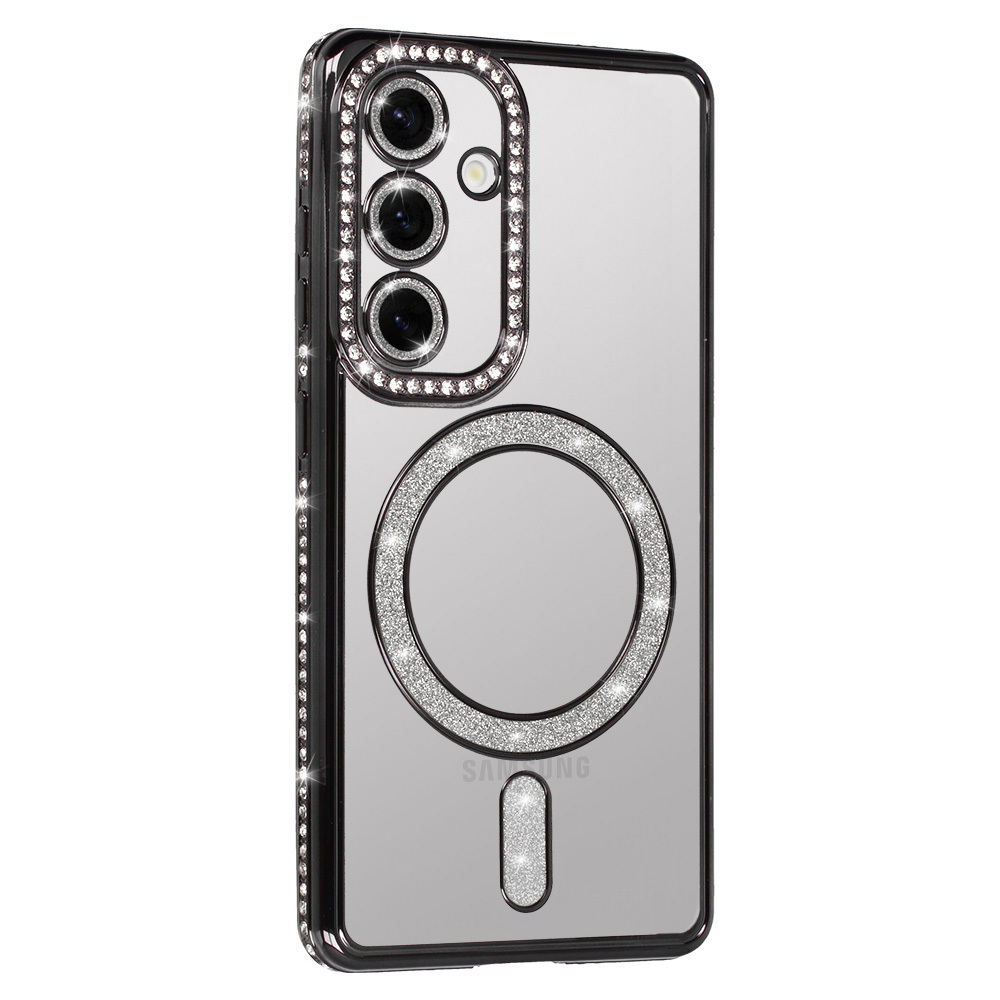 Pokrowiec etui Bling Magsafe Case czarne SAMSUNG Galaxy A56 5G / 2 Pokrowiec etui Bling Magsafe Case czarne SAMSUNG Galaxy A56 5G / 2