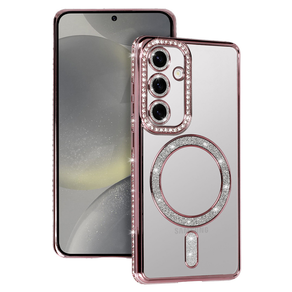 Pokrowiec etui Bling Magsafe Case różowe SAMSUNG Galaxy A16 4G Pokrowiec etui Bling Magsafe Case różowe SAMSUNG Galaxy A16 4G