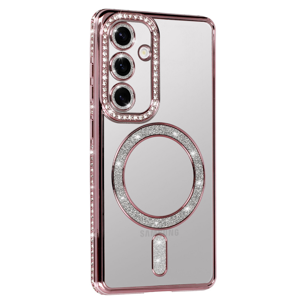 Pokrowiec etui Bling Magsafe Case różowe SAMSUNG Galaxy A16 4G / 2 Pokrowiec etui Bling Magsafe Case różowe SAMSUNG Galaxy A16 4G / 2