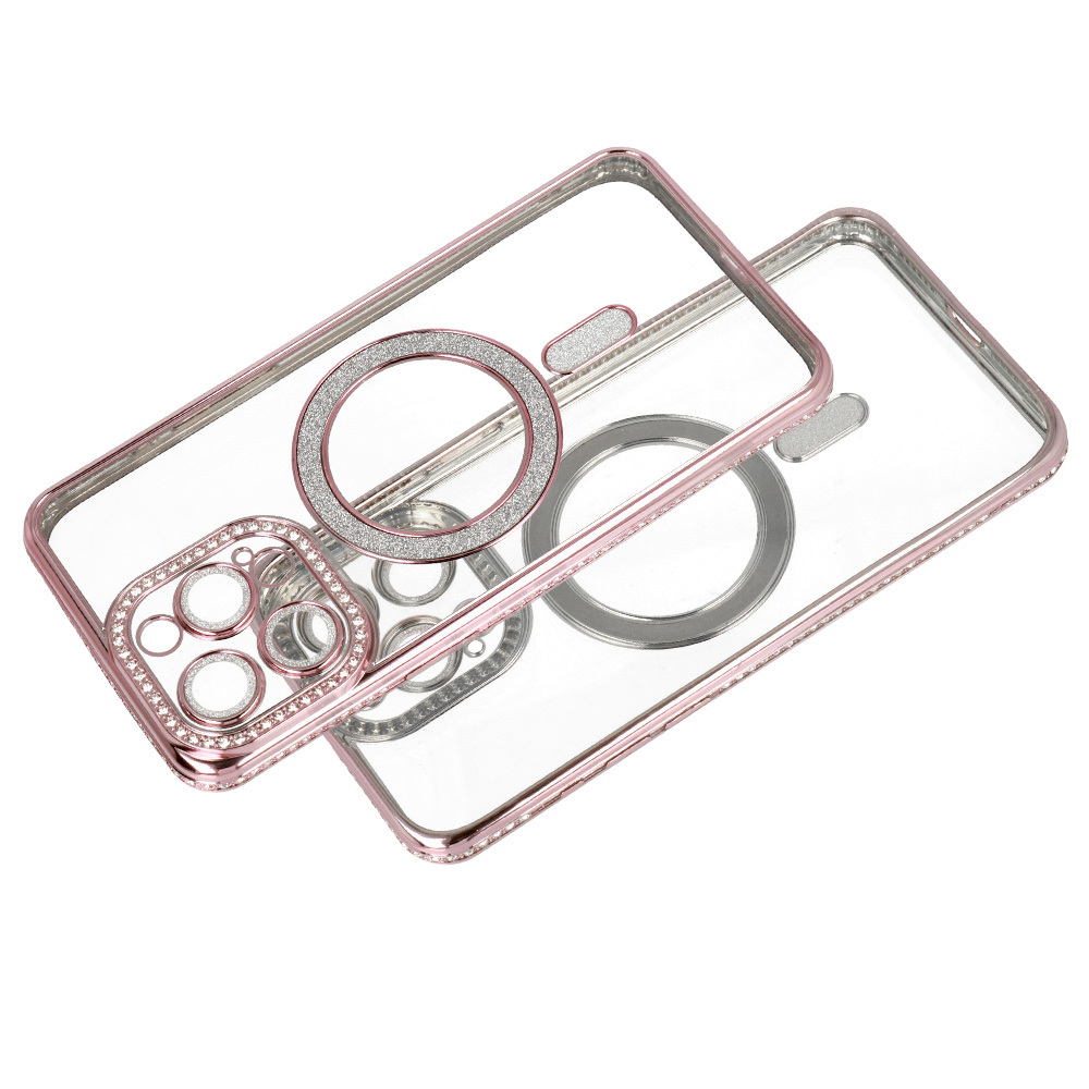 Pokrowiec etui Bling Magsafe Case różowe SAMSUNG Galaxy A16 4G / 5 Pokrowiec etui Bling Magsafe Case różowe SAMSUNG Galaxy A16 4G / 5