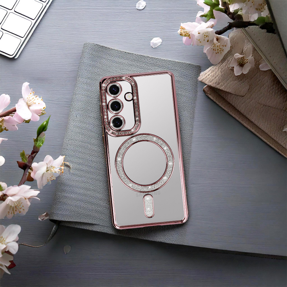 Pokrowiec etui Bling Magsafe Case różowe SAMSUNG Galaxy A16 4G / 6 Pokrowiec etui Bling Magsafe Case różowe SAMSUNG Galaxy A16 4G / 6