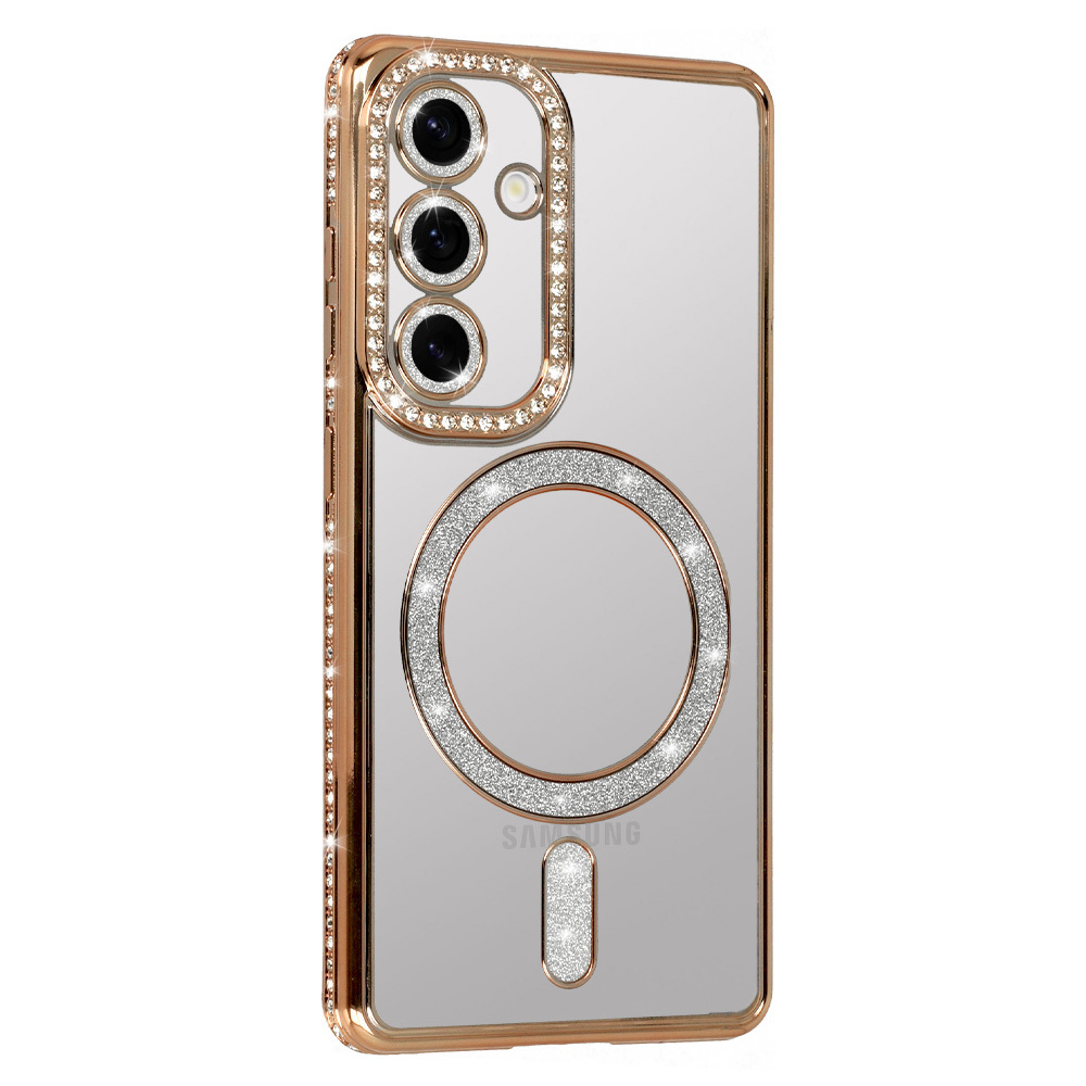Pokrowiec etui Bling Magsafe Case złote SAMSUNG Galaxy A16 4G / 2 Pokrowiec etui Bling Magsafe Case złote SAMSUNG Galaxy A16 4G / 2