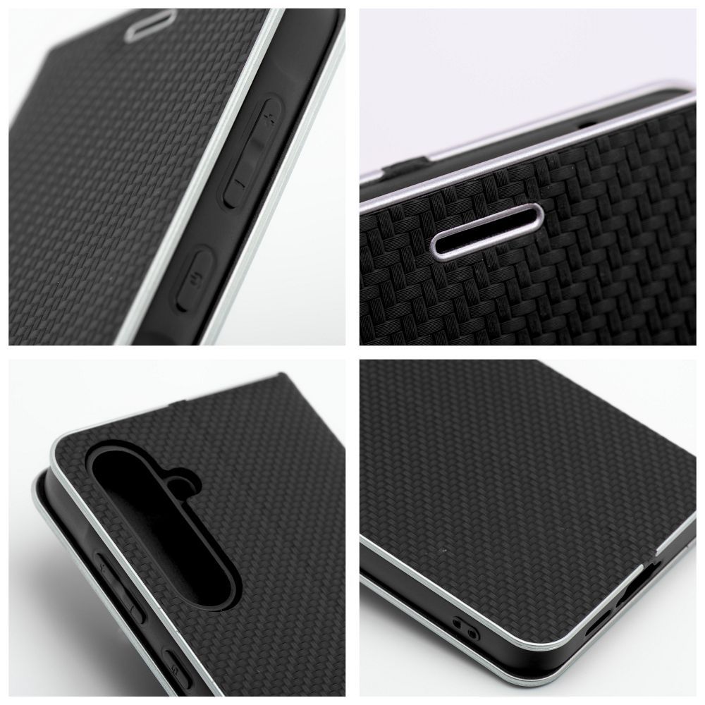 Pokrowiec etui Book Vennus Carbon czarne SAMSUNG Galaxy A26 5G / 12