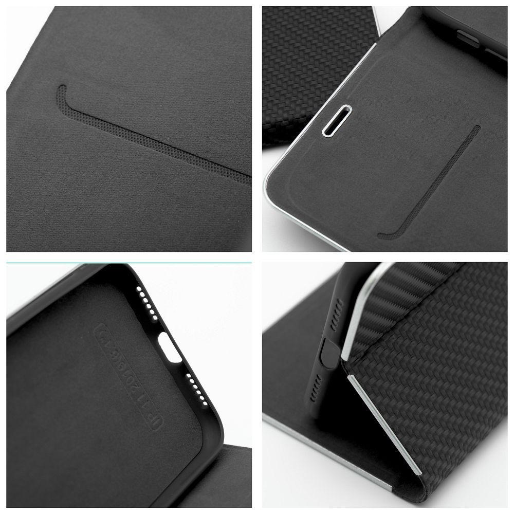 Pokrowiec etui Book Vennus Carbon czarne SAMSUNG Galaxy A26 5G / 5