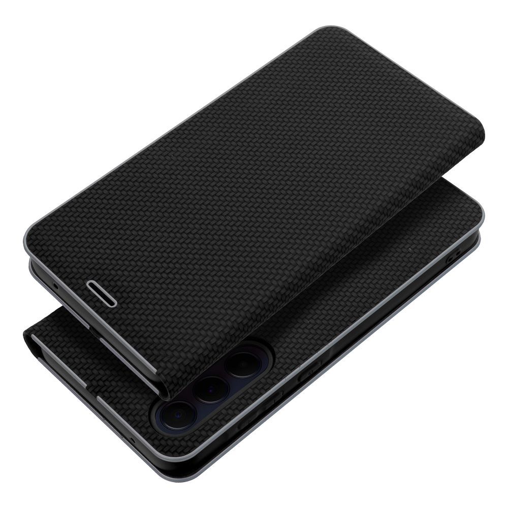 Pokrowiec etui Book Vennus Carbon czarne SAMSUNG Galaxy A56 5G / 11